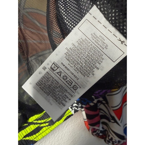 Adidas x Rich Mnisi Track Jacket Multicolor Animal Print Cropped Windbreaker M - Picture 14 of 15